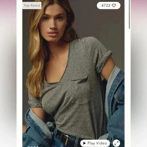 Anthropologie  The Lars Classic V-Neck Tee by T.La